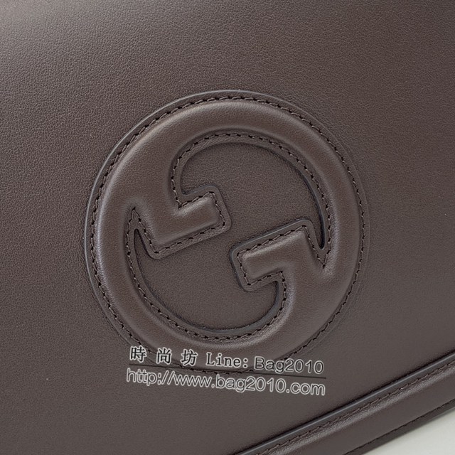 Gucci專櫃古馳最新款Blondie系列中號手提包原廠皮肩背女包 jh2131型號：815716